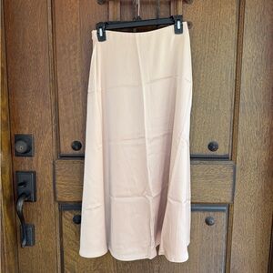 Zara beige Midi A-Line Skirt Soze XS, S, M, L
